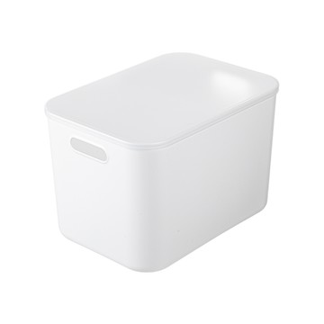 SHIMOYAMA 簡約風PE收納盒(附蓋)-深型20L-3入