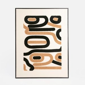 奧可利絨面立體藝術畫60x80cm 迷宮黑棕