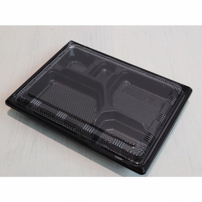 弁当容器 使い捨て KE-3A黒OPS蓋セット600枚 KE3A 黒  お弁当箱 業務用 テイクアウト容器 弁当屋 お持ち帰り 宅配 レンジ対応