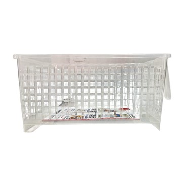 KEYWAY 聯府 櫥櫃手把深型收納籃 2件組  大 (33.6 x 19.5 x 14.6cm)  透明  1組