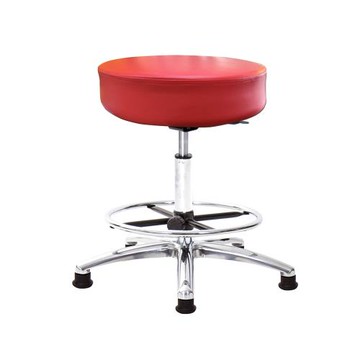 GXG 圓凳款 工作椅 (寬鋁腳+踏圈) TW-T01 LU1K