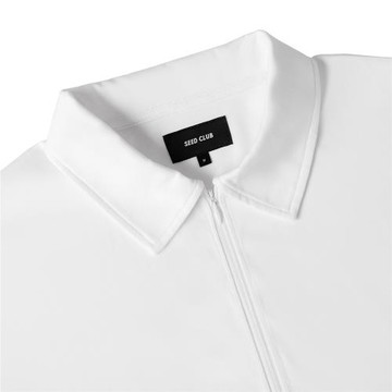 SeedClub黑標（PoLo拉鏈短袖）255克索羅娜紗線5D裁剪POLO短袖T恤