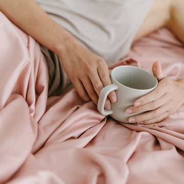 Naked Lab 沁柔絲滑 竹紡絲低敏床包（雙人特大）薄暮粉