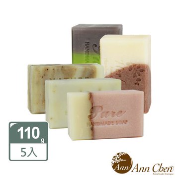 陳怡安手工皂-水潤杏桃桂花薰衣草x5入手工皂特惠組