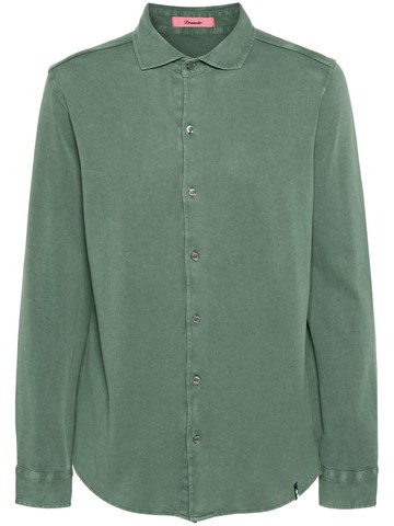 Drumohr - piqué polo shirt - men - Cotton - M - Green