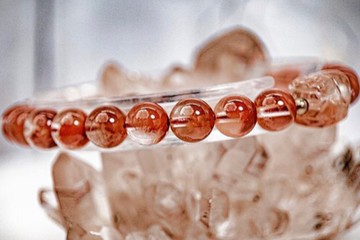 【半盆紅兔毛貔貅】高品紅髮晶手鍊