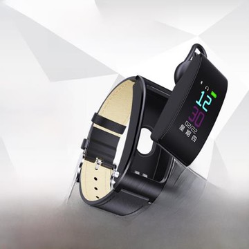 智能手環藍牙耳機二合一運動智能手環功能多信息提醒男女情侶兒童手機通用長待機智能手表紐曼T2藍牙耳機新款