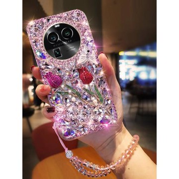 適用于oppoFindX6手機殼A5pro親款A3滿鉆A2創意鉆玫瑰findX8全包防摔findX5女新款findX7保護殼findX3水鉆立