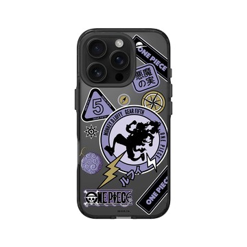 iPhone 16 Pro Clear 酷墨灰 - 航海王 One Piece - Gear 5 - 貼紙款