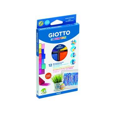 GIOTTO 兒童蜜蠟磚 Set 12色 磚狀設計 握持舒適 超顯色  1盒