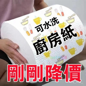 🔥臺灣出貨24H🔥【大降價】可水洗廚房紙巾吸油去油濕紙巾懶人抹佈百潔佈洗碗佈用