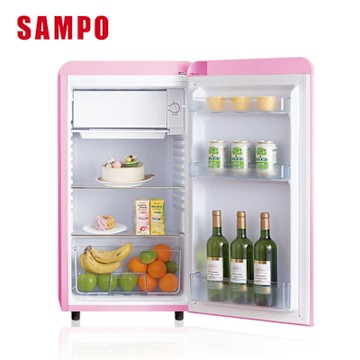 SAMPO聲寶 歐風美型 99L直冷單門小冰箱SR-C10(P) 粉彩紅 含基本安裝+舊機回收