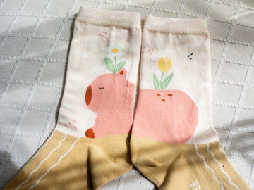 晨日工作室 x SOUNDSGOOD聯名提花襪 晨間花陽