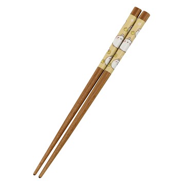 MOLANG 萌浪兔 木筷 16.5cm 日本產  花朵繪 棕色  1雙