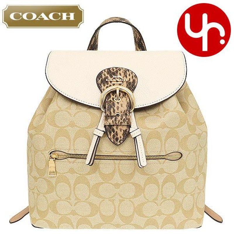 コーチ COACH バッグ リュック FCA426 CA426 ライトカーキ×チョーク