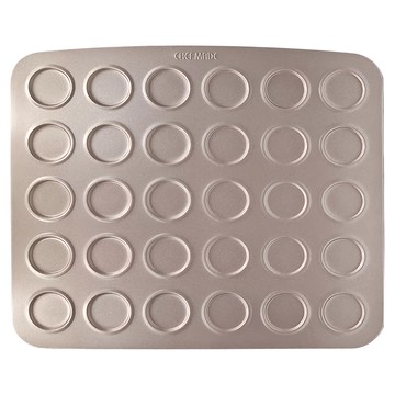 CHEFMADE 學廚 30連金色不粘馬卡龍曲奇烤盤 32.5x29x0.5cm  32.5 x 29 x 0.5cm  1個