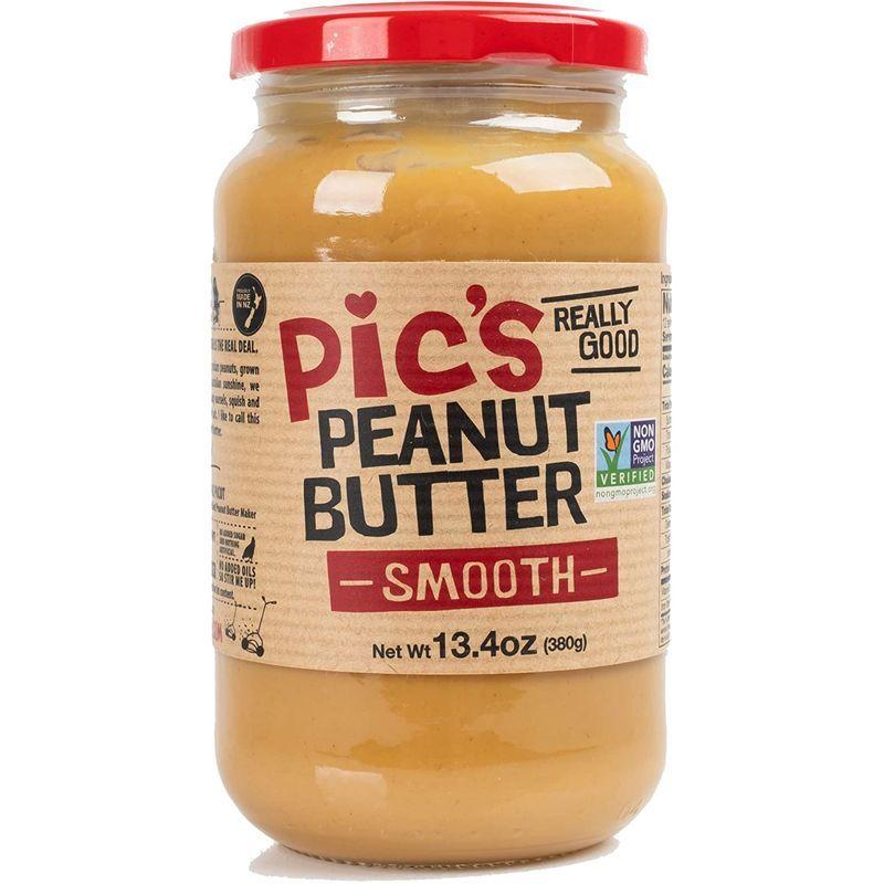 Pic’s Peanut Butterピックスピーナッツバター (なめらかスムース-Smooth-, 380グラム)