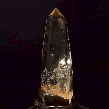 白水晶柱  激光透黃 | 高23cm | 835