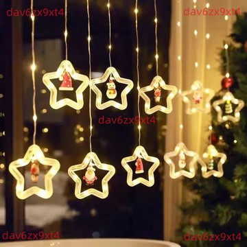 【聖誕節專用】LED 窗簾燈 臥室房間燈串 浪漫布置 USB燈串 房間佈置小物 房間氣氛燈 窗簾燈串 聖誕裝飾燈