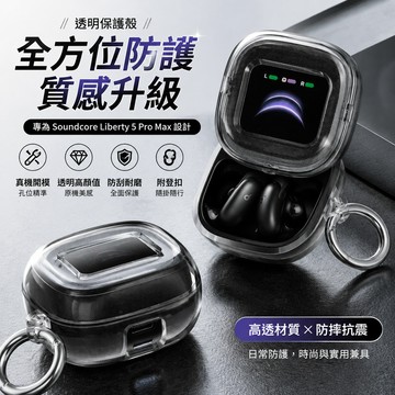 透明軟殼 新款 聲闊 Soundcore Liberty 5 Pro Max  透明耳機殼 TPU耳機保護套 安克保護殼