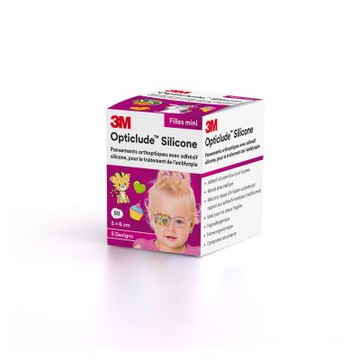 【3M】矽膠護眼貼設計款 女孩小尺寸 2737PG(50片/盒)