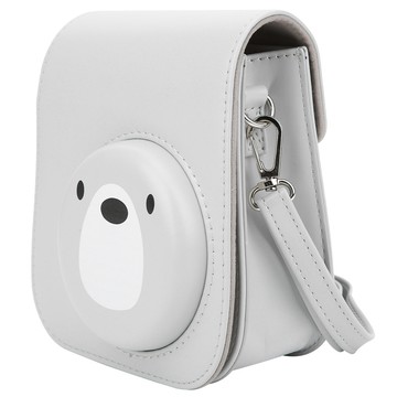 PU 復古相機包保護套收納袋帶肩帶,適用於 Instant mini11 Mcen2 相機背包