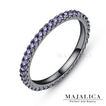 Majalica 線戒純銀尾戒 黑色F款 PR4004-6