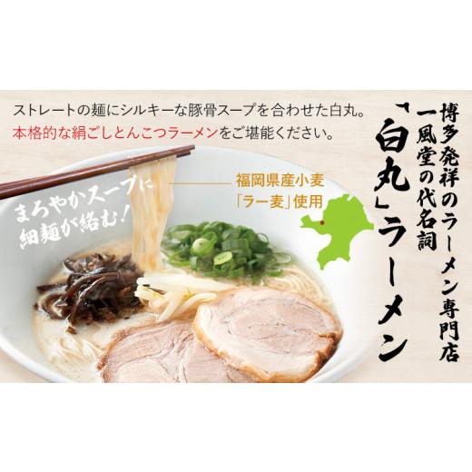 ふるさと納税 福岡県 田川市 ラー麦使用「一風堂」とんこつラーメン 白丸(8食)