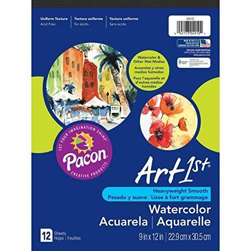 Artist Watercolor Paper Pad  x 12  White  12 Sheets Pad  並行輸入 並行輸入