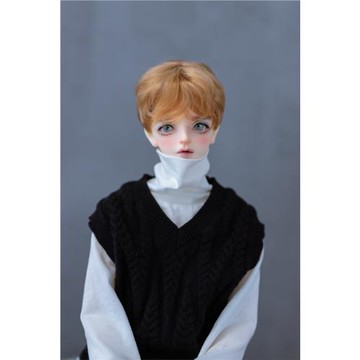 【咔咔星球】BJD假發 3分4bjd假毛 軟絲男毛 短發 牛奶絲