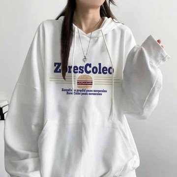 Vuja de 純棉衛衣 大學t 薄衛衣 長袖上衣 oversize 大學t 潮流衣服 ins風 刷毛 印花 秋冬