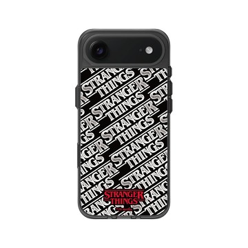 iPhone Air Clear (相機按鈕) 酷墨灰 - Stranger Things - 黑白 LOGO 款