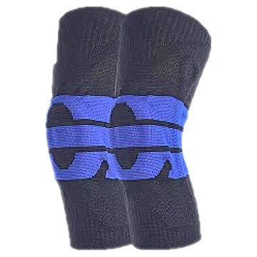 TRUSTO 環繞加壓減震護膝 記憶彈簧長效支撐舒緩護膝 黑藍色 XL  1個