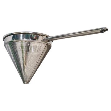 YUKIWA三角漏斗18cm不鏽鋼錐形過濾器 廚房烹飪食材快速過濾  銀色  1個