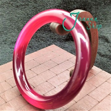 18.5圍天然冰種圓骨紅玉髓瑪瑙手鐲 (面寬1cm )-Joanna Shop-46