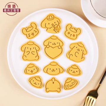 卡通餅干模具布丁狗庫洛米DIY家用烘焙工具3D立體按壓式曲奇磨具