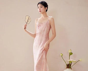 新中式復古中國風 氣質收腰 外披/吊帶裙