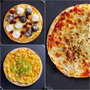 【DOZO嚴選】曼曼啃PIZZA-素食友善組 - 奶素 3入/組 (口味 : 南瓜起司、紅豆貓熊麻糬 、曼曼起司 各1入)