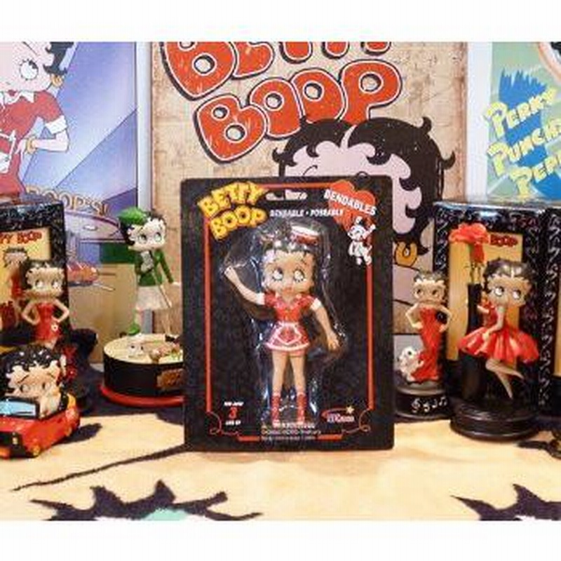 ベティ Betty Boop 動きが自由自在 ミニフィギュア ベンダブル ウエイトレス ベティ ブープ | LINEブランドカタログ