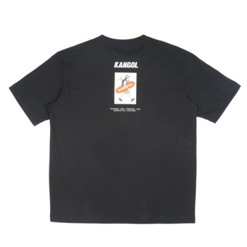 KANGOL 短袖 黑 趣味人物 滑板圖 短T 中性 6525102320
