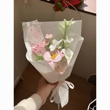 手做花束🍋扭扭棒花束diy材料包手工只簡約清晰小花成品送朋友閨蜜生日禮物 手工藝創意節日驚喜 新手簡單款手作贈教程