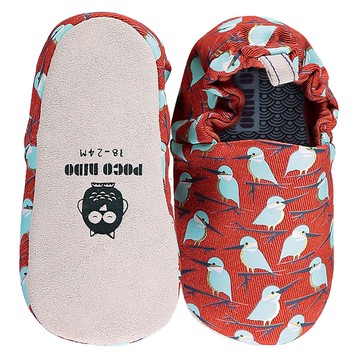 英國 POCO NIDO - 寶寶手工鞋 /學步鞋-紅褐翡翠鳥