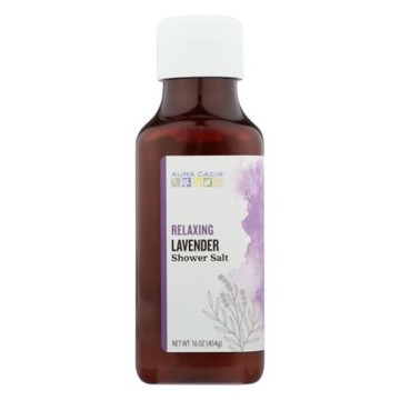 Shower Salt Relaxing Lavender 16 Oz by Aura Cacia