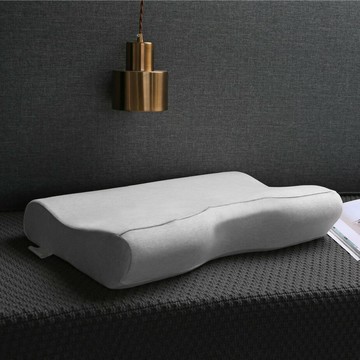 『百貨屋二號』五星級酒店凝膠蝶型護頸枕波浪形針織棉枕頭護頸枕助睡眠單人枕芯