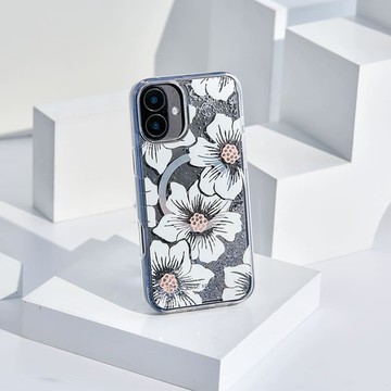 kate spade｜iPhone 16 系列 精品磁吸防摔 流沙殼 經典蜀葵