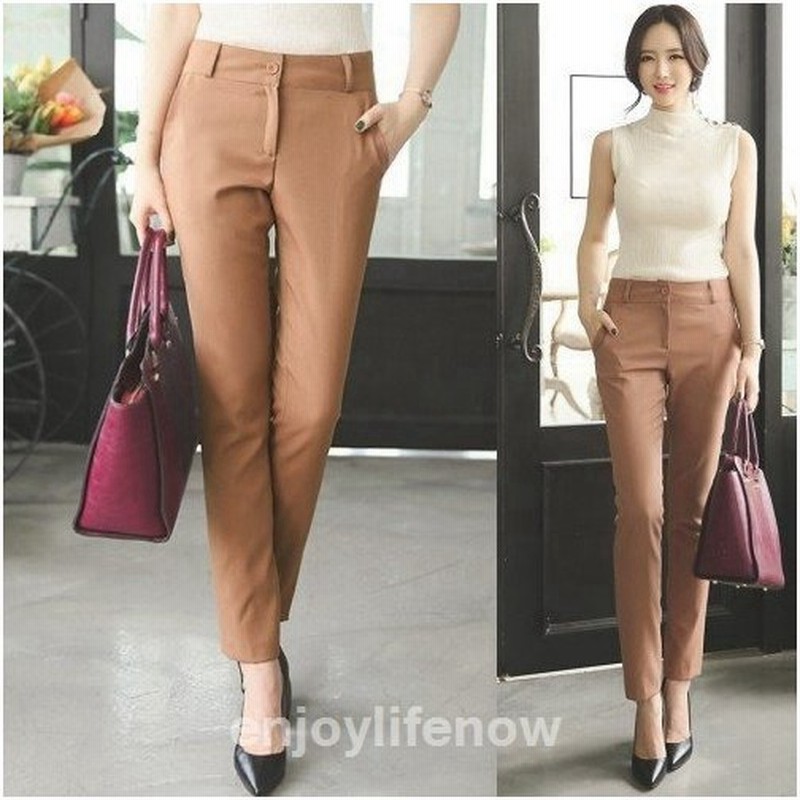 パンツレディースシンプルスラックススリムパンツ30代40代50代ファッション21春夏新作パンツ 通販 Lineポイント最大0 5 Get Lineショッピング