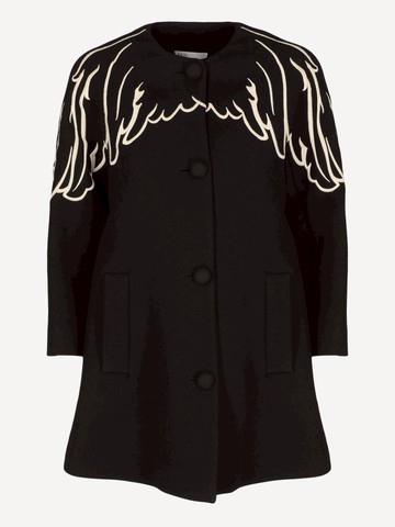 Red(V) Single Breasted Coat