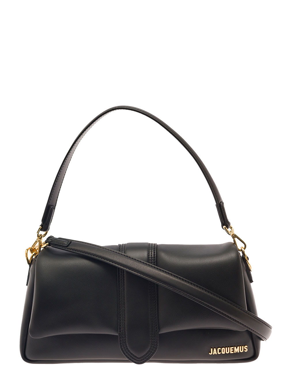 Jacquemus le Bambimou Black Shoulder Bag With Magnetic Fastening And Logo Detail In Leather Woman