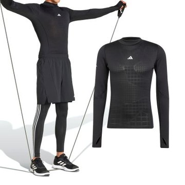 Adidas Tf Cld Rdy Ls 男款 黑色 訓練 運動 緊身上衣 長袖 IN5584