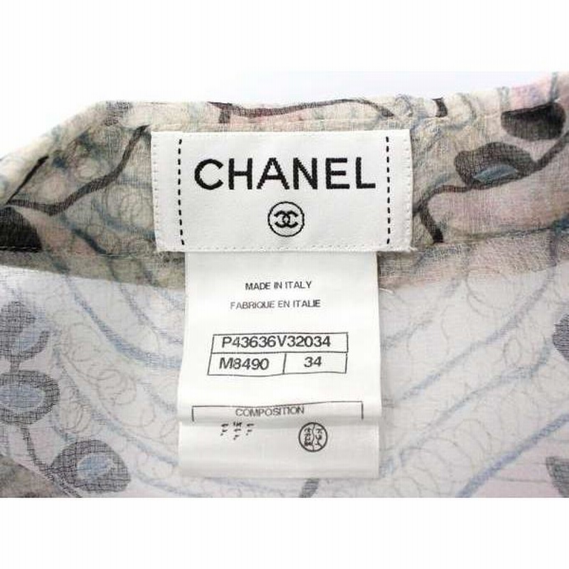 シャネル チュニック シースルー ココマーク シルク レディースサイズ34 P43636 CHANEL 服 トップス ブラウス | LINEショッピング